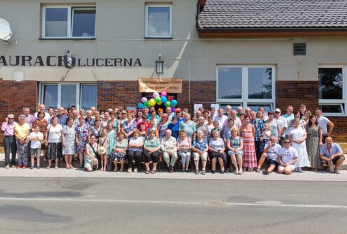 7. SJEZD RODÁKŮ, OBČANŮ A PŘÁTEL OBCÍ LUKAVEC, DOBEŠ A ČERNÍN ZACHYCENÝ KAMEROU