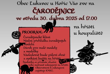 ČARODĚJNICE LUKAVEC 2025