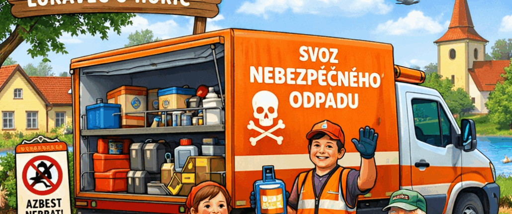 SVOZ NEBEZPEČNÉHO ODPADU PROBĚHNE V LUKAVCI V SOBOTU 16. KVĚTNA