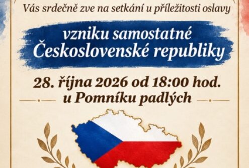 Připomeňme si společně vznik Československé republiky
